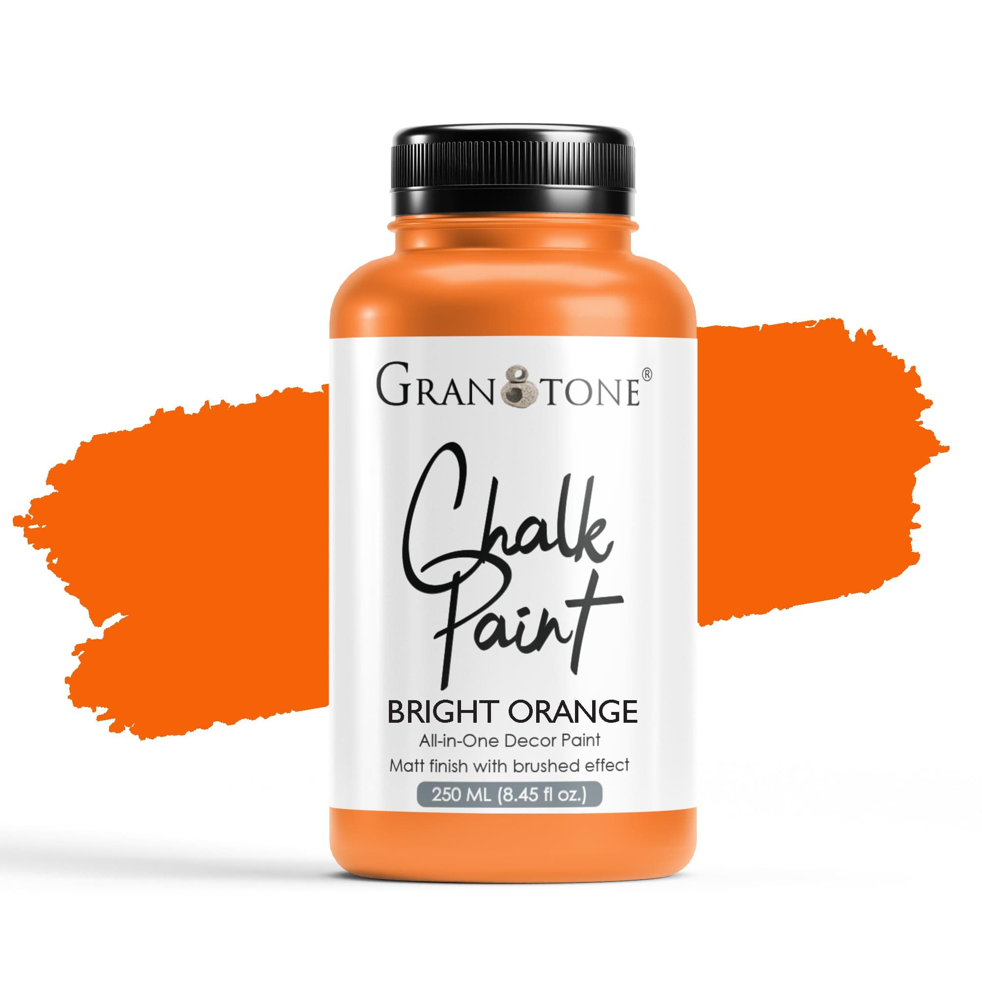 GRANOTONE Chalk Paint Bright Orange 250 ml Matte Finish