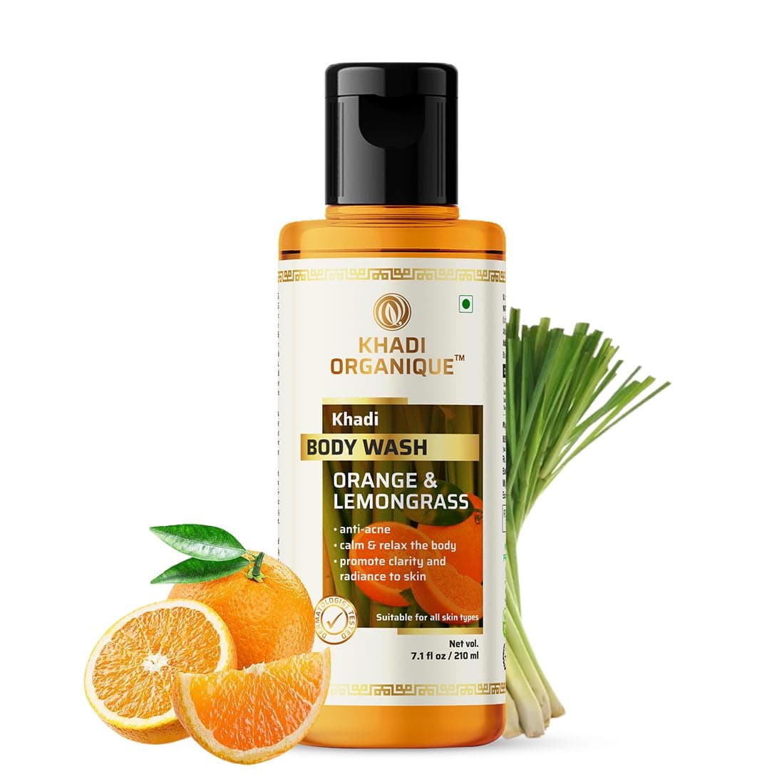 Khadi Organique Orange & Lemongrass Body Wash 210 ML