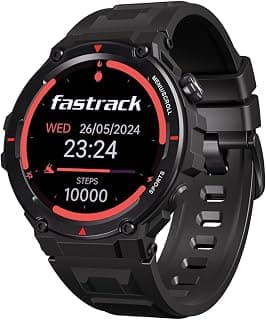 Fastrack Fastrack Titan Xtreme PRO Smartwatch with 1.43 AMOLED Display with 466 * 466 Pixel Resolution|SingleSync BT Calling|AI Voice Assistant|100+ Sports Modes and Watchfaces|Upto 5 Day Battery|IP68