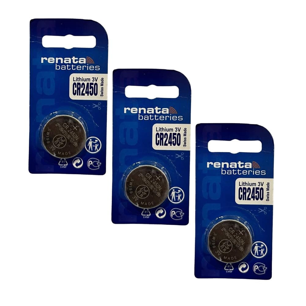 IMAGINEA CR2450 Coin Battery 3V Lithium Button Cell Compatible with Renata 2450N for Watches, Small Electronic Gadgets, Calculators, Toys, Cameras, Remote Controls (Pack of 3)
