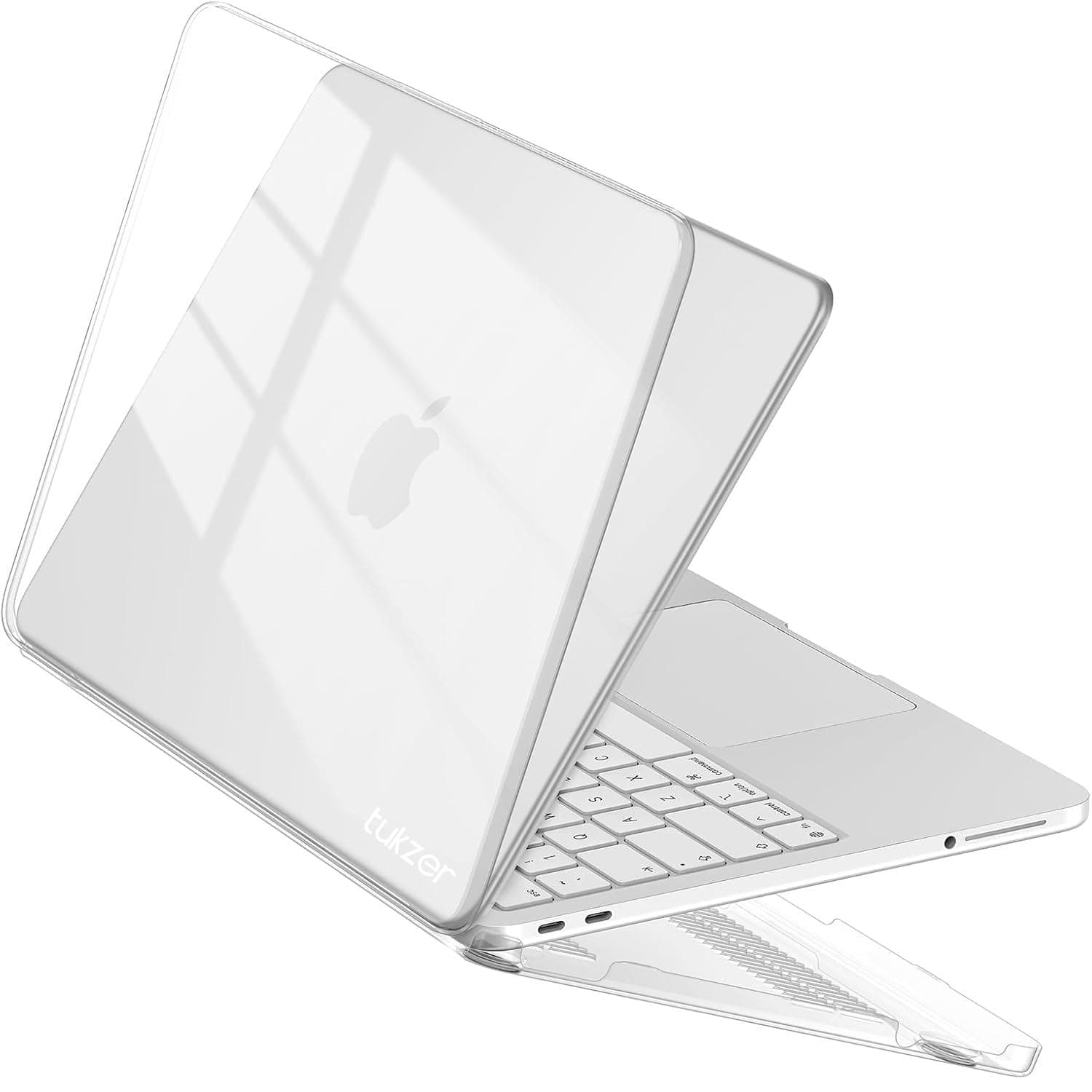 Tukzer Transparent Hard Shell Cover Compatible with Apple 2026 MacBook Neo Case 13 inch Mac Laptop A3404 with A18 Pro Chip & 13" Liquid Retina Display, Plastic Snap-on Cover Smooth Skin-Crystal Clear