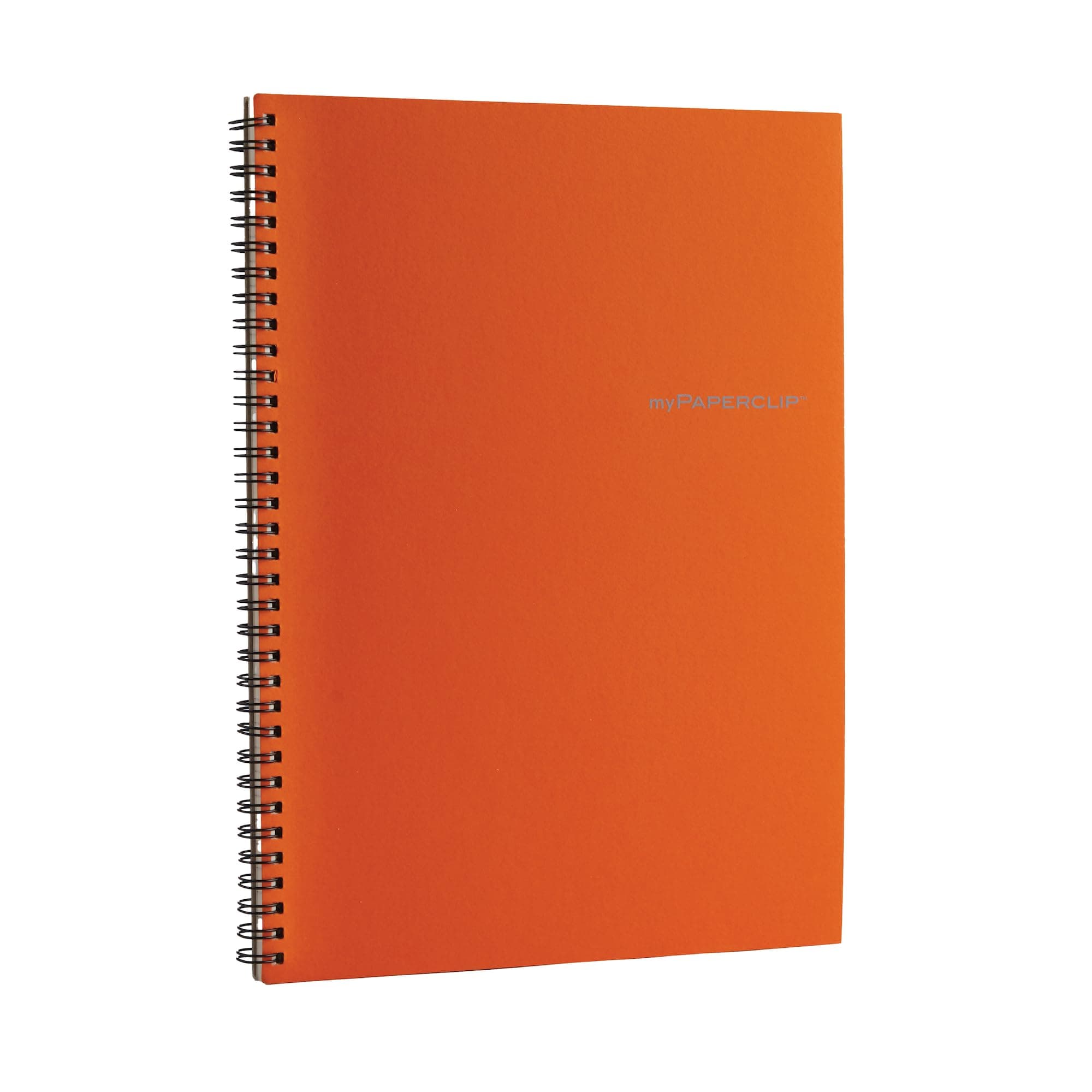 myPAPERCLIP NeoWiro A4/XL Spiral Ruled Notebook (8.5" x 11") | 160 Pages, 80 GSM | 250 GSM Card Cover | Wiro Bound | Writing, Journaling, School, Office Use | Orange