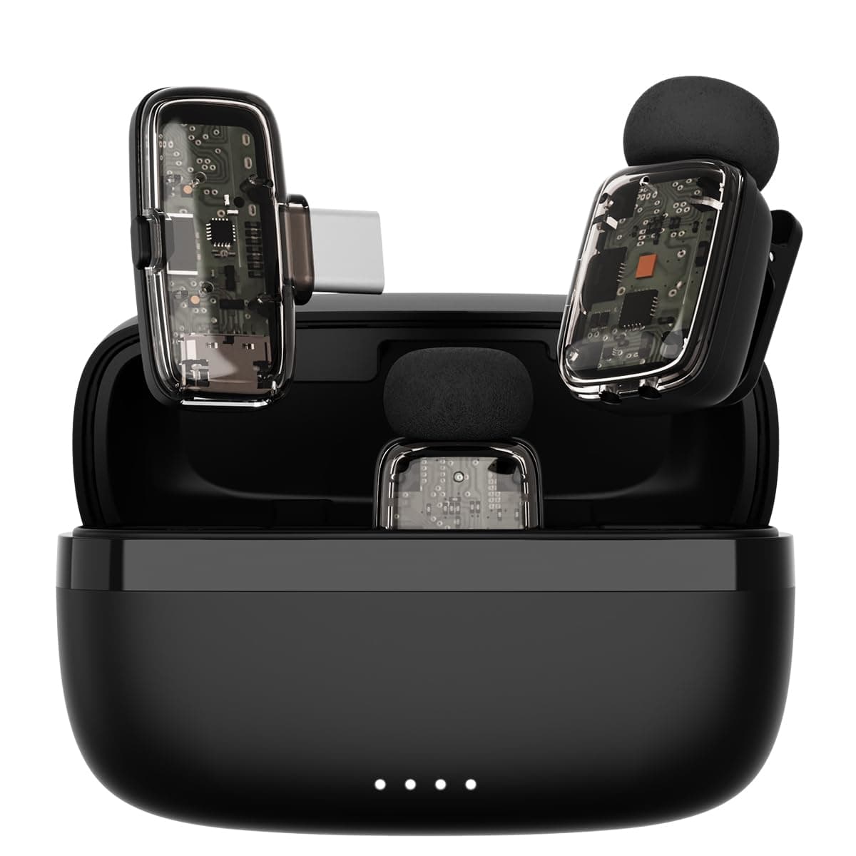 UTECTION by VOOK Wireless Mic with Noise Cancellation – Clip-On Collar Mic for iPhone & Android | Long Battery | Mic Wireless for YouTube, Vlogging & Video Recording