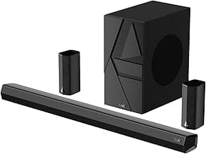 Boat Aavante Bar 3600/3500, 500W Signature Sound,5.1CH, Wall Mountable Design, Bass & Treble with Master Remote Control, Bluetooth Sound Bar, Home Theatre Soundbar Speaker (Premium Black)