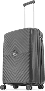 VIP Quad Active 66 Cm Medium Polypropylene Hard-Sided 8 Spinner Check-in Trolley Bag with Combination Lock (Black)
