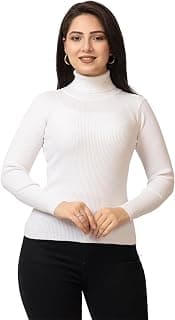 LASOON Women’s High Neck Skivi | Winter Warm Full Sleeve Sweater Top | Free Size Fit for M, L, XL | Soft Knitted Woolen Fabric | Stylish Winterwear for Women