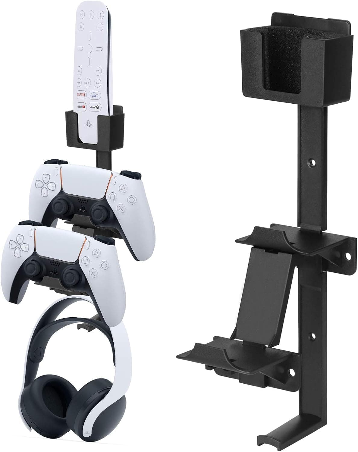 New World Universal Controller & Headset Wall Mount Hanger for PS5/PS4/XBOX ONE/NIN-TENDO Switch, Media Remote
