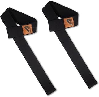 Boldfit Weight Lifting Straps Wrist Supporter for Gym Training, Deadlift Grip Heavy Workout Accessory for Men & Women, Strength Training Weightlifting Strap - 1 Pair - Black