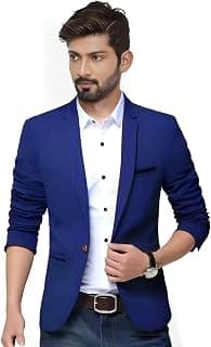 Men's Slim Fit Single Breasted Blazer. (in, Numeric, 36, Regular)