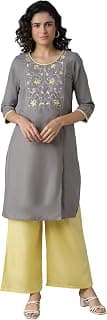 Aurelia Women's Cotton Blend Regular Kurta & Palazzo