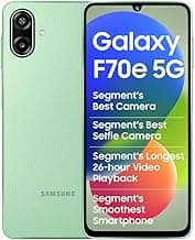 Samsung Galaxy F70e 5G (Limelight Green, 128 GB) (6 GB RAM) | 6000 mAh Battery | Dimensity 6300 | Octa Core Processor | 6.74" PLS LCD Display |