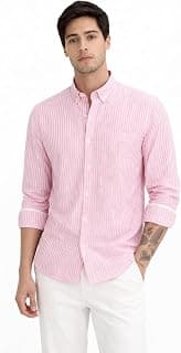 POSITIVE VIBES WITH DEVICE OF HEART Men's Cotton Casual Printed Striped Stylish Latest Shirt for Men