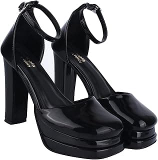 Shoetopia Women’s Lace-Up Platform Block Style High Heels Sandal for Party Night Out Comfortable Cushion Sole, Casual & Dressy Summer Footwear