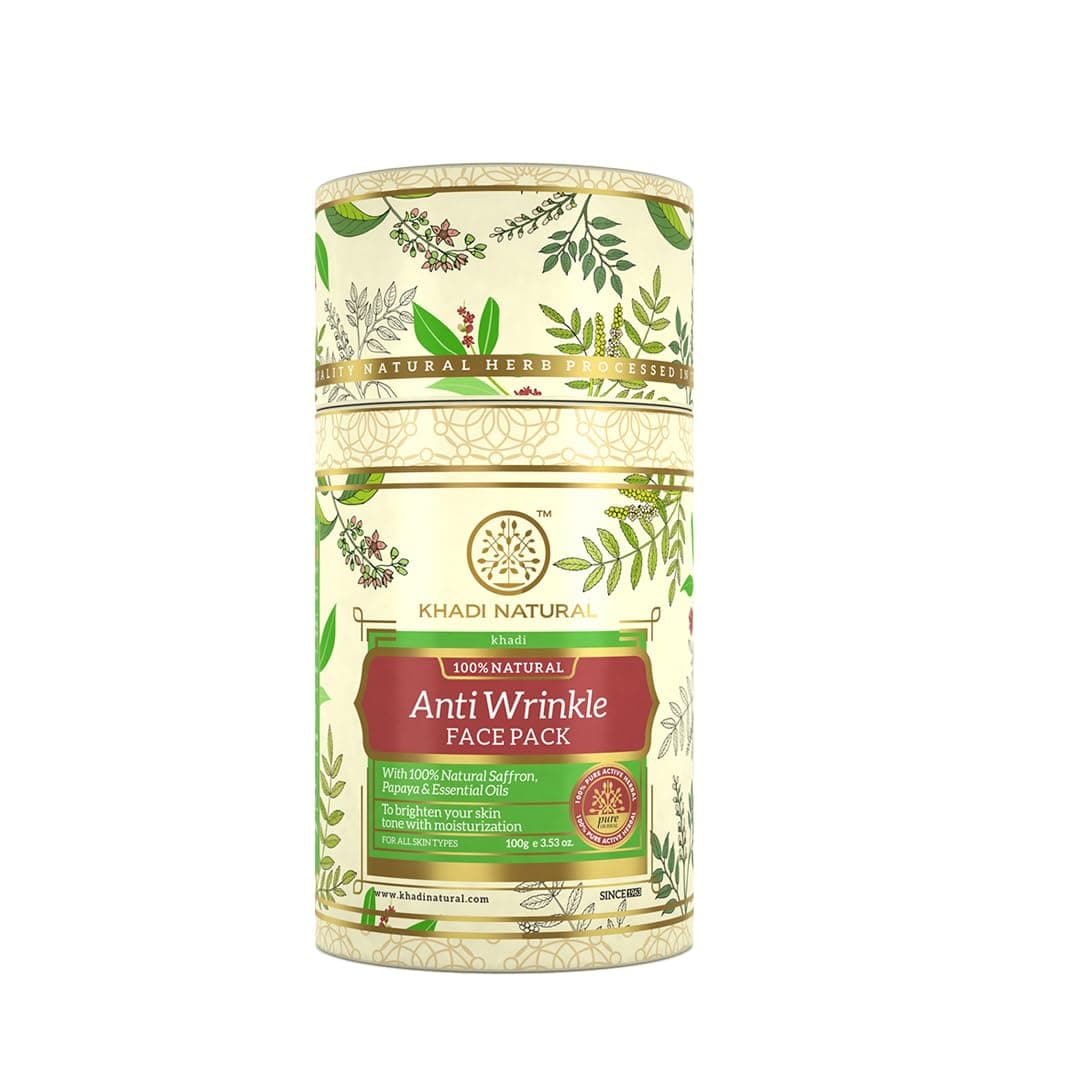 KHADI NATURAL Anti Wrinkle Herbal Face Pack, 100g