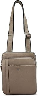 Da Milano Leather Grey Sling Bag for Men (10100)