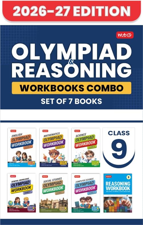 MTG ISO-IMO-IEO-ICSO-IGKO-ISSO Olympiad and Reasoning Workbook Class 9(Set of 7) | MCQs, Quick Recap with Achievers Section - SOF Olympiad Books For 2026-27 Exam