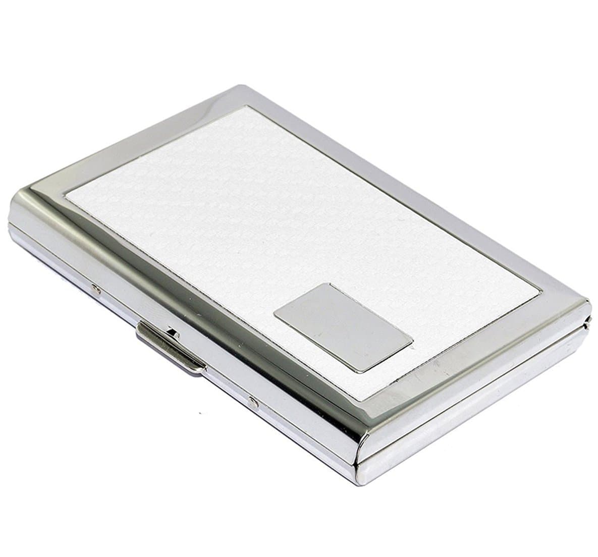 Stealodeal Metal Unisex Business Card Holders(White-Silver)
