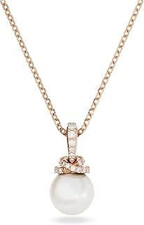 Swarovski Originally pendant, White, Rose gold-tone plated