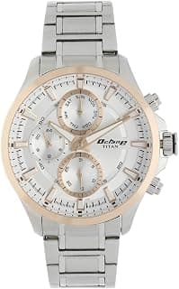 Titan Titan Octane White Dial Quartz Multifunction Stainless Steel Strap watch for Men-NS90104KM03/NT90104KM03