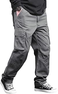 Lymio Cargo for Men | Cotton Cargo Pant | Drawstring Waist Pant (Also Available in Plus Sizes) (46-49)