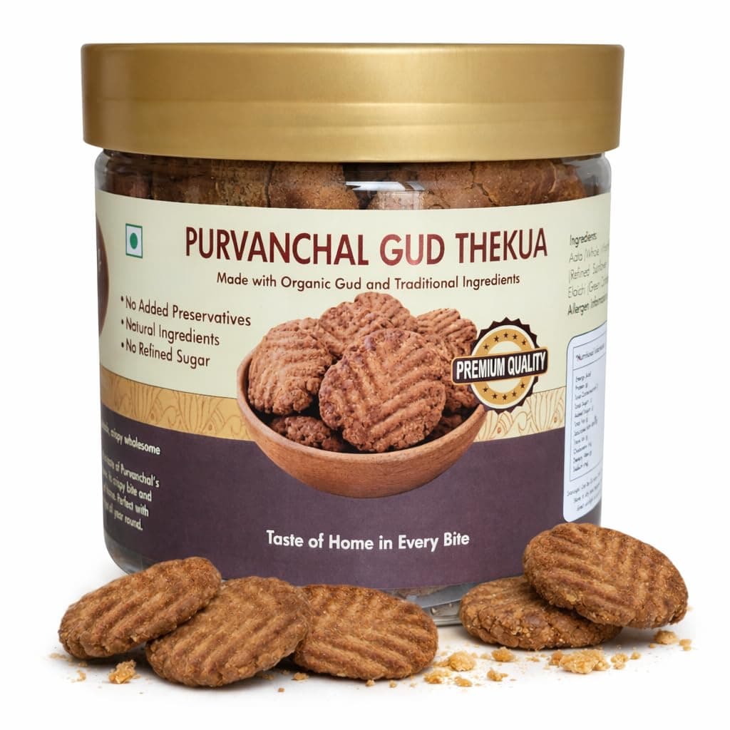 Gud Thekua | Chhath Puja | Crispy Bihari Thekua | No Maida | Gur & Whole Wheat Atta | Purvanchal Sanesh