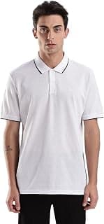 Calvin Klein Jeans Solid Regular-Fit Cotton Polo T-Shirt