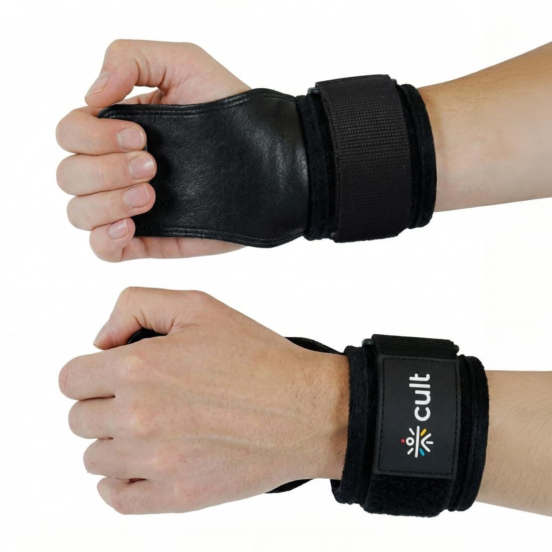 CULT Folding Open Gym Training Gloves – Half Finger Design, Lightweight & Comfortable (Free Size)