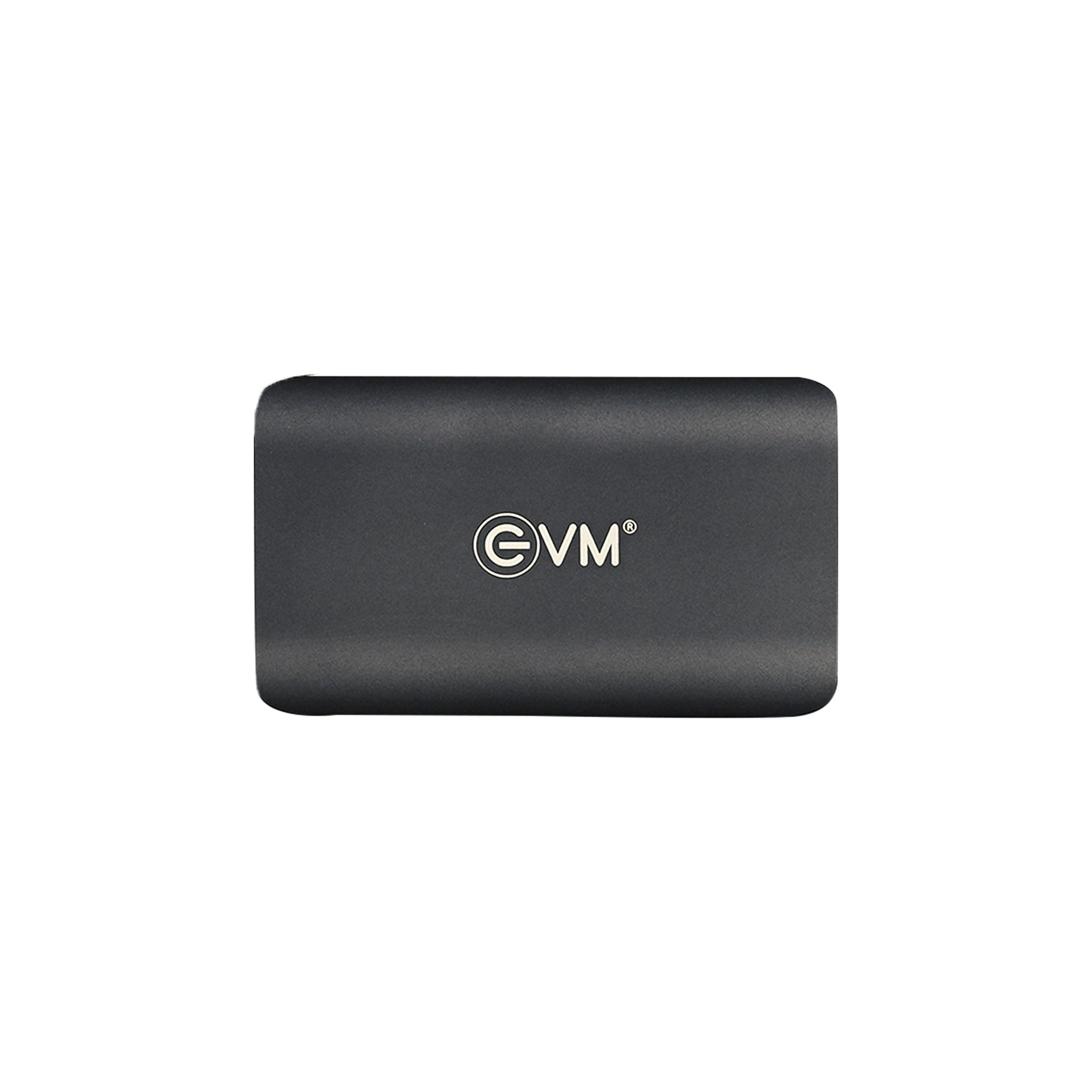 EVM EnSave 256GB Ultra Compact Portable SSD | USB 3.1 Gen 2 Type-C | Up to 550MB/s Read | Shockproof | High Speed Storage for PC, Mac & Android | Plug & Play | 10 Year Warranty (EPSSD/256GB)