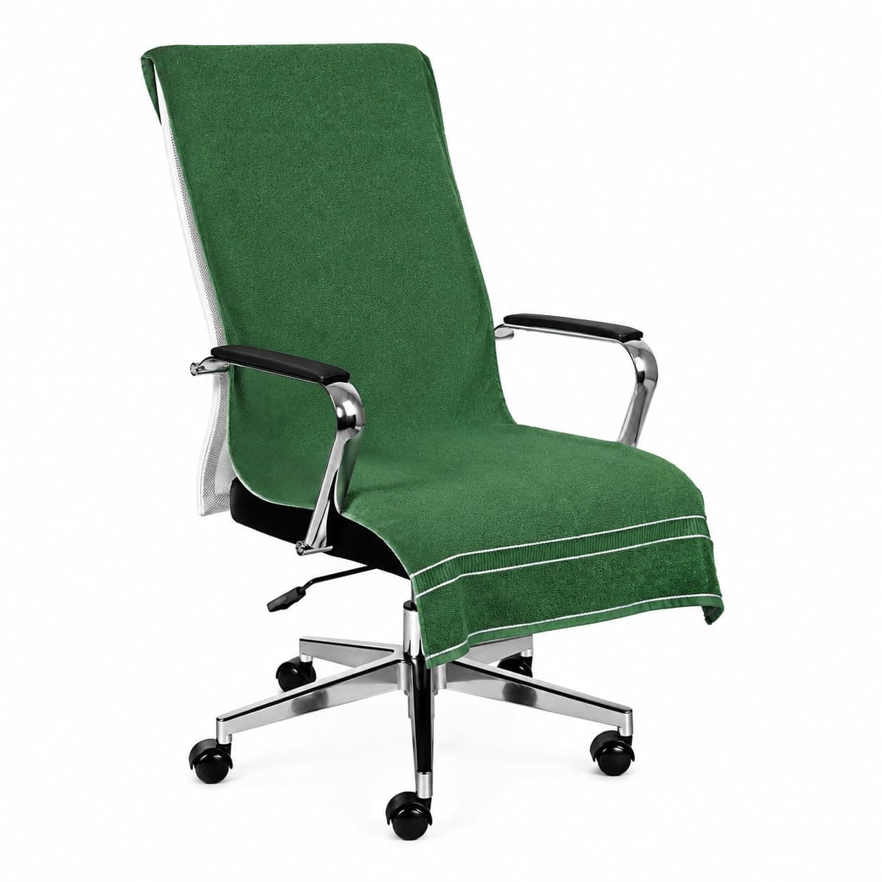 VVIP Home 100% Cotton Luxury Office Chair Towel, 550 GSM, Green