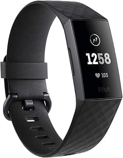 Fitbit Charge 3 Fitness Activity Tracker Graphite/Black (Size: Large)