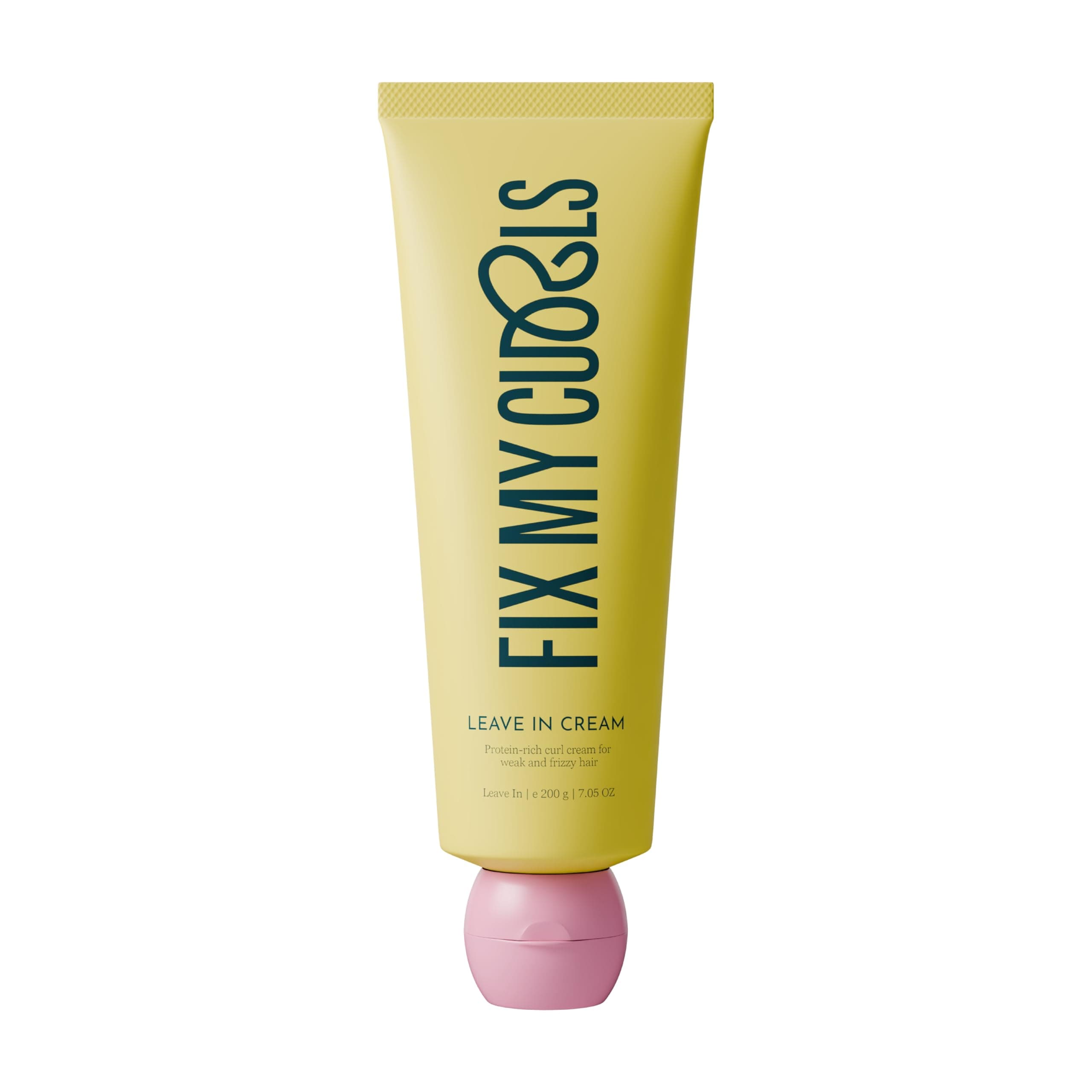 Fix My Curls Leave In Cream | Enriched with Jojoba Oil & Nigella Sativa Seed Oil| Curly And Wavy Hair Cruelty-Free Vegan Frizz Control Hydration (200g)