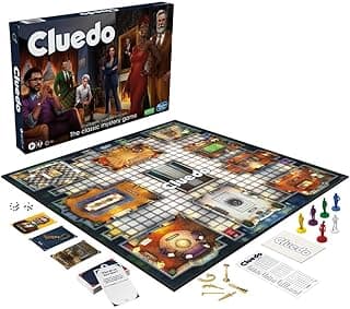 Hasbro Gaming Cluedo Board Game, Reimagined Clue Game for 2-6 Players, Mystery Games, Detective Games, for Kids, Adults, Family, Ages 8 and Up, Birthday Gift for Kids