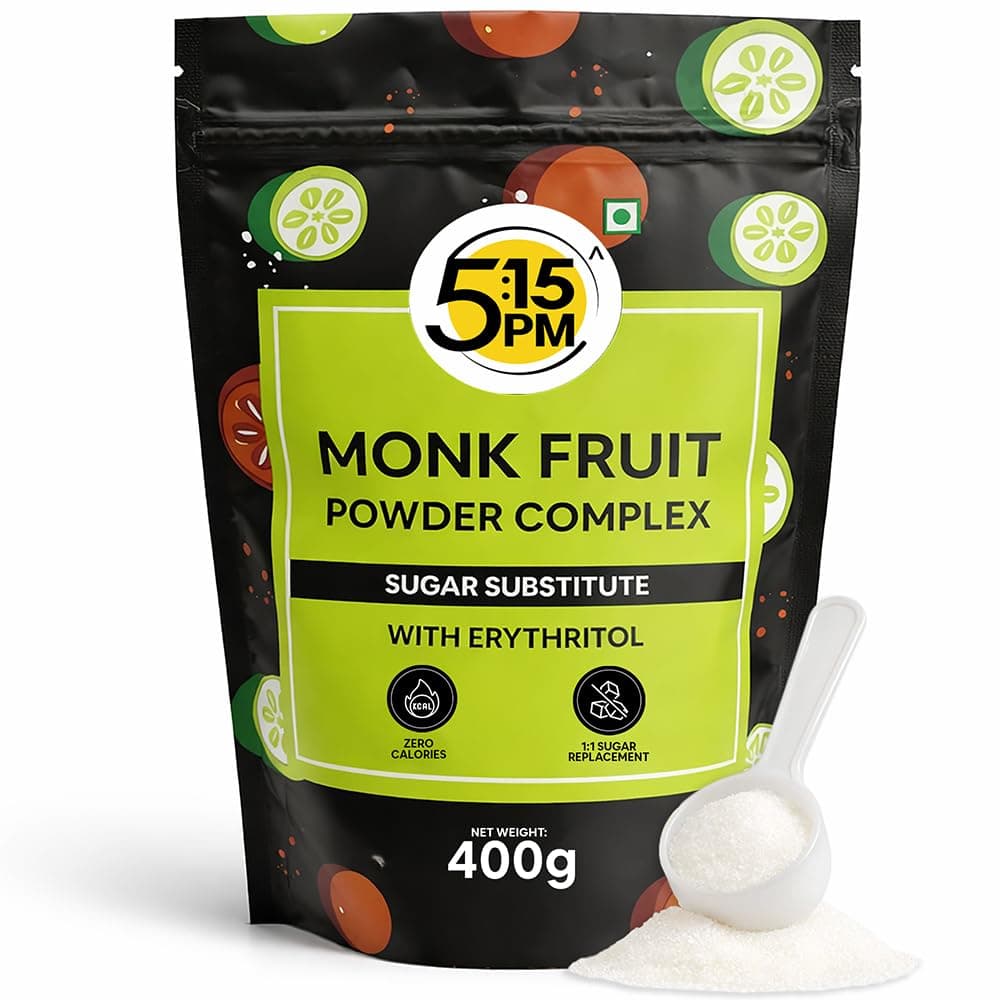 5:15PM MonkFruit Powder Complex with Erythritol 400g Pouch | Monk Fruit Powder Complex I MonkFruit I Monk Fruit For Cooking & Baking