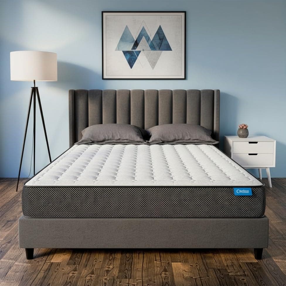 Comforto Hybrid King Size Mattress |Pocket Spring with Orthopedic Memory Foam Mattress |100 Nights Trial | Medium Firm Comfort |78x72x10 Inch
