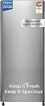 Haier 190 L 4 Star Direct Cool Single Door Refrigerator with Fast Ice Making, Easy Clean Back, Large Vegetable Box (HED-204TDSA-N, Dazzle Steel, 2026 Model)