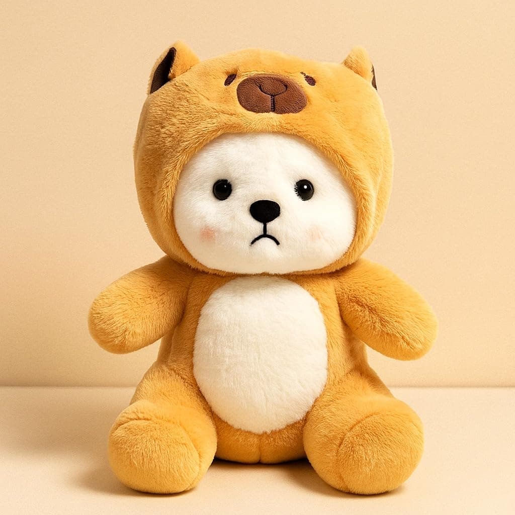 Storescent Hooded Capybara 30cm Plush Soft Toy | Adorable Animal Stuffed Toy for Kids | Home Decor for Boys & Girls | Soft & Huggable Plush Toy