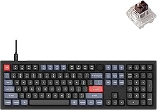Keychron V6 QMK Custom Wired Mechanical Keyboard (Keychron K Brown)