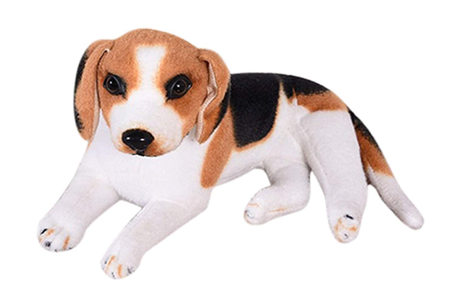 Tickles Sitting Beagle Dog Soft Stuffed Plush Toy for Kids Boys & Girls Birthday Gifts (Size: 25 cm, Color: White & Brown)