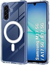TheGiftKart Ultra-Hybrid Crystal Clear Back Case Cover for Samsung Galaxy M17 / A17 / F17 5G | Shockproof Design | Hard Back Cover for Samsung M17 / A17 / F17 5G (PC & TPU, Magsafe Compatible, Clear)
