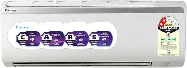 DAIKIN 1.5 Ton 2 Star, Fixed Speed Split AC (Copper, PM2.5 Filter, FTQ50XV16, White)