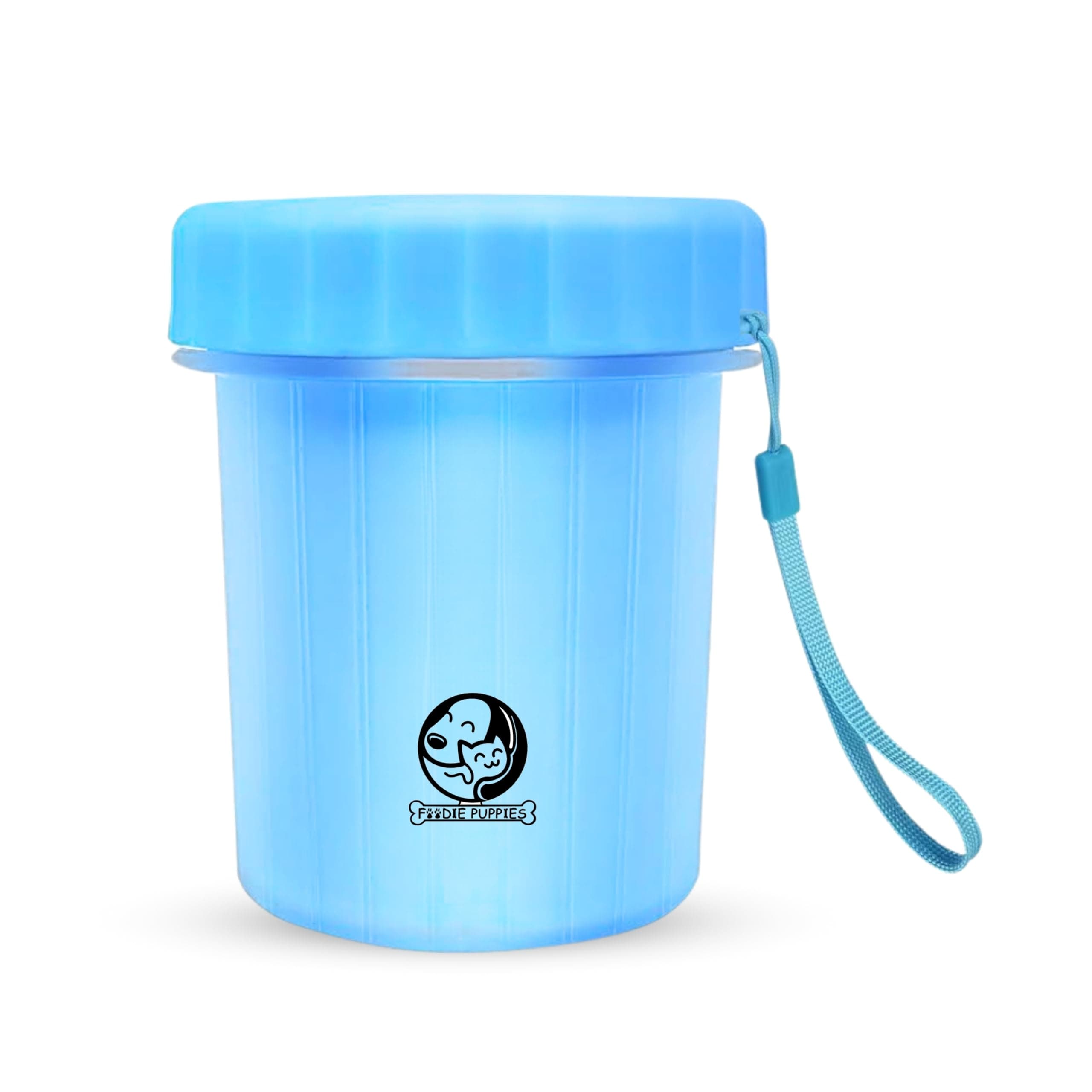 Foodie Puppies Foot Washing Cup, Pet Paw Cleaner Portable Dog Paw Washer with Soft Silicone Bristles for Quickly Cleaning Pets Muddy Feet - Color May Vary (Small)
