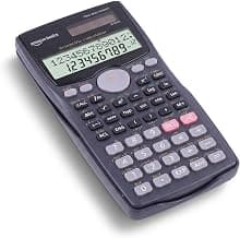 amazon basics AB-991MS Scientific Calculator | 401 Functions | Two Line LCD Display | Matrix & Vector Calculations | Two Way Power | 10 + 2 Digits Scientific Calculator