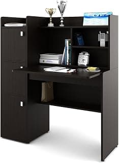 Spacewood Engineered Wood Winner Study Table (Natural Wenge Finish)