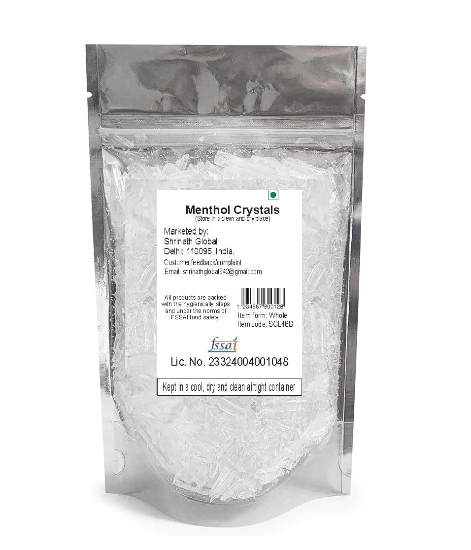 SGL Menthol Crystals, FSSAI Licensed. (25 Grams)