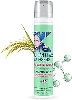 Dr. Rashel Korean Glass Skin Essence Night Cream 50ml | With 1% Ceramide, Rice Water, Niacinamide & Hyaluronic Acid | Overnight Hydrating & Brightening Moisturizer