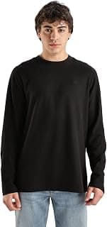Calvin Klein Jeans Solid Relaxed-Fit Cotton T-Shirt