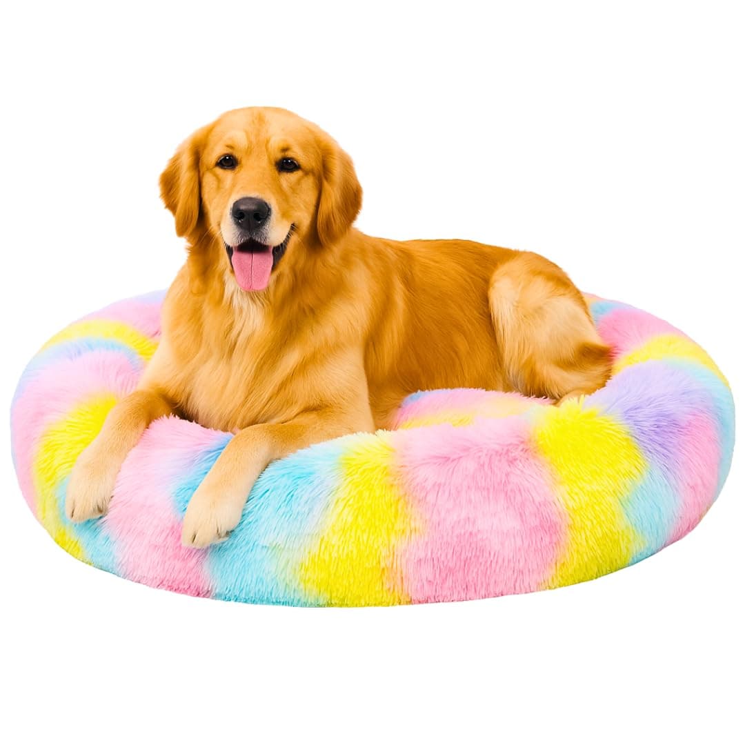 UNIQUE PET COLLECTION Polyester Pet Bed Dog And Cat Gaddi Soft And Cozy Pet Pillow For All Seasons For Indoor And Outdoor Use For Puppy Rabbit Persian Cat Durable And Washable Bed (Multi, S)