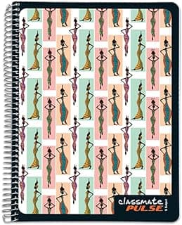 Classmate Pulse Single Line 5-Subject Notebook - 297mm x 210mm, 60 GSM, 250 Pages(Color and design may vary)