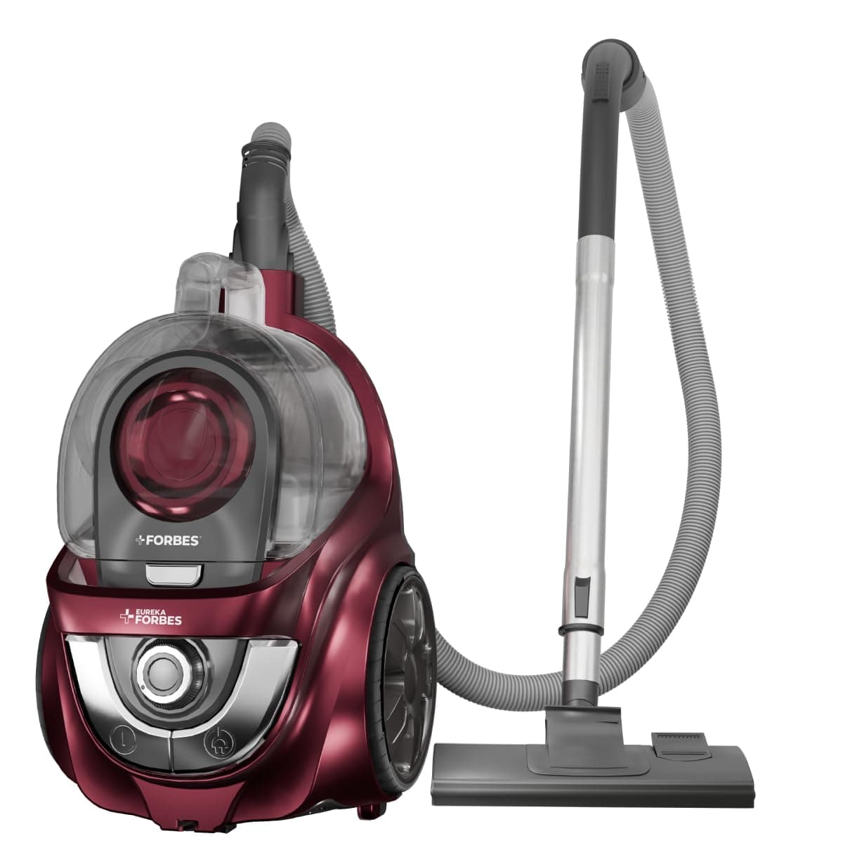 Eureka Forbes Tornado Vacuum Cleaner | Powerful 24 kPa Suction | Metal Telescopic Tube | Cyclonic Technology | 2.5 L Bagless Tank | Compact & Easy to Use |HEPA Filter | Vario Power | Auto cord winding