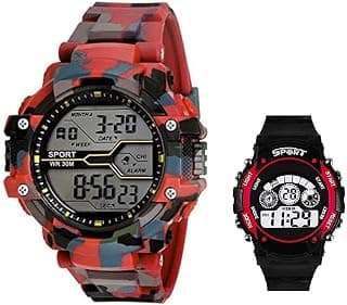 SELLORIA Digital Sports Army Multicolour Big Dial Combo Watch Mens Boys Kids&Girls